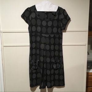 Grey polka dot Dress